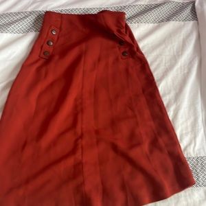 a line midi skirt